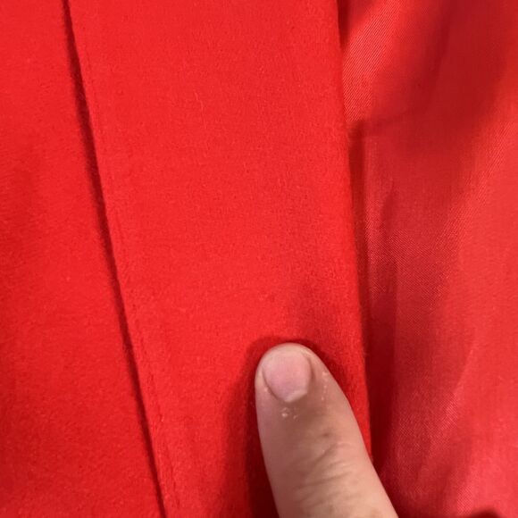 VTG Pendleton Blazer Women 10 Red 100% Wool Two Button Lined Jacket Made USA 60s - Picture 6 of 16